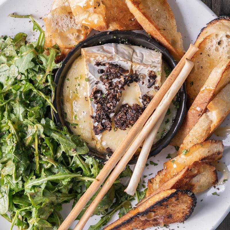 Melted Mushroom Brie