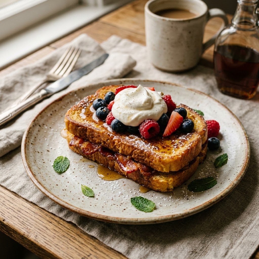 BACON STUFFED FRENCH TOAST