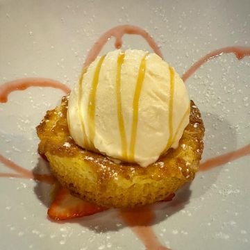 Brown Butter Cake with Icecream